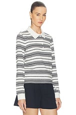 The Striped Long Sleeve Polo - thumbnail 5