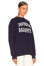 Favorite Daughter The Collegiate Sweatshirt in Navy | REVOLVE