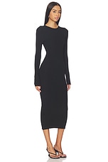 Rib Long Sleeve Dress - thumbnail 5