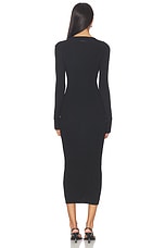 Rib Long Sleeve Dress - thumbnail 6