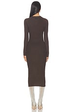 Rib Long Sleeve Dress - thumbnail 6