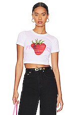 Product image of FIORUCCI Strawberry Cropped Tee. Click to view full details