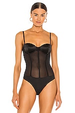 Silk and Mesh Bodysuit - thumbnail 5
