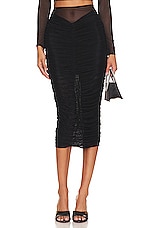 Ruched Midi Skirt