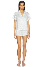 Odessa Charm Shawl Collar Pajama Set With Bows - thumbnail 5