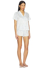 Odessa Charm Shawl Collar Pajama Set With Bows - thumbnail 6