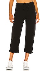 Product image of Frank & Eileen Cropped Wide Leg Sweatpant. Click to view full details