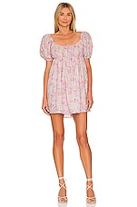 For Love & Lemons Kennedy Mini Dress in Light Pink | REVOLVE
