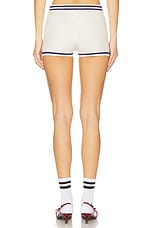 Simona Pointelle Striped Polo main image 1
