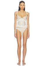 Chantilly Underbust Corset in Tan - thumbnail 7
