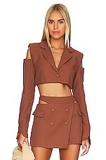 Product image of For Love & Lemons Alysa Crop Blazer. Click to view full details