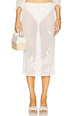 Rose Crochet Midi Skirt