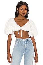 Product image of For Love & Lemons Myla Crop Top. Click to view full details