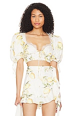 Product image of For Love & Lemons Alana Crop Top. Click to view full details