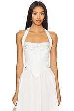 Tea Time Poplin Bustier Top