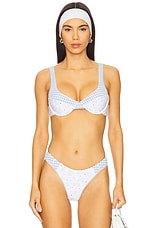 Floral Stems Underwire Bikini Top