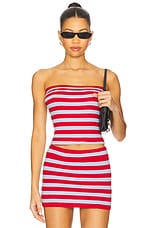 Sky Cloud Knit Strapless Top