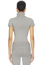 Jasmine Cloud Knit Short Sleeve Turtleneck Top - thumbnail 6