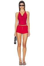 X JENNIE Briar Cloud Knit Halter Top - thumbnail 6