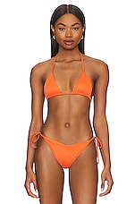 Product image of Frankies Bikinis Nick Plisse Bikini Top. Click to view full details