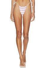 Tia Reversible Satin Bikini Bottom - thumbnail 3