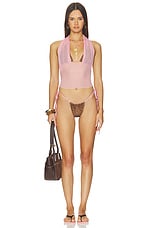Ari Reversible Satin Bikini Top - thumbnail 8