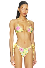 Nick Beaded Satin Bikini Top - thumbnail 4