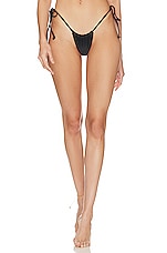 Product image of Frankies Bikinis Tia Ribbed Bikini Bottom. Click to view full details
