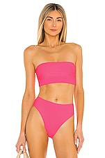 Product image of Frankies Bikinis Jenna Ribbed Bikini Top. Click to view full details