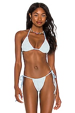 Product image of Frankies Bikinis Sky Terry Jacquard Bikini Top. Click to view full details