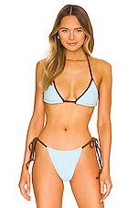 Product image of Frankies Bikinis Tia Terry Bikini Top. Click to view full details