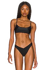 Product image of Frankies Bikinis Dallas Ribbed Bikini Top. Click to view full details