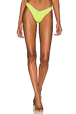 Product image of Frankies Bikinis Enzo Plisse Bikini Bottom. Click to view full details