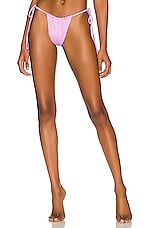 Product image of Frankies Bikinis Tia Plisse Bikini Bottom. Click to view full details