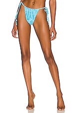 Product image of Frankies Bikinis Tia Terry Jacquard Bikini Bottom. Click to view full details