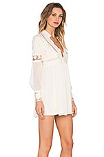 New Free People In Dreamland Cutwork Embroidered Mini Dress $168 Size 2 Black