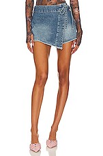 Product image of Free People Emmy Denim Skort. Click to view full details