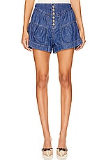 x We The Free Fleur Denim Short In True Blue