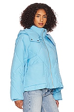 Free People Emmy Swing Puffer in Capri Blue | REVOLVE