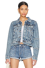 Product image of Free People Rumors Denim Jacket. Click to view full details