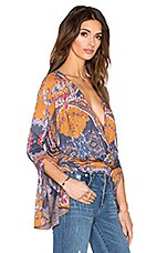 Haut Free People Fiona Taille L - Manches Ballon Et Imprimé Floral