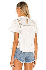 Free People SCARLET SMOCKED - T-shirt à manches longues - clean ivory/écru