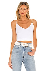 Product image of Free People Ribbed V Neck Brami. Click to view full details