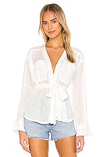 Product image of Free People Safari Sheer Wrap Top. Click to view full details
