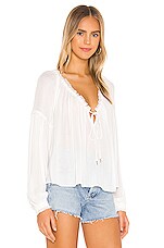Blouse Free People Banda - Taille XS, Rouge, Neuve Avec étiquettes
