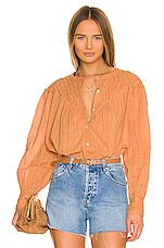 Product image of Free People x REVOLVE Marigold Buttondown Top. Click to view full details