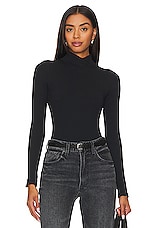 x Intimately FP XYZ Recycled Turtleneck Bodysuit In Black