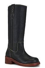 Free People Blaze Pull On Boot in Victorian Black | REVOLVE