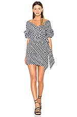 FAME AND PARTNERS X REVOLVE Russo Mini Dress in Black Gingham REVOLVE