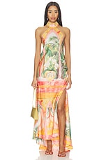 Sunset Haven Open Back Low Halter Dress - thumbnail 4